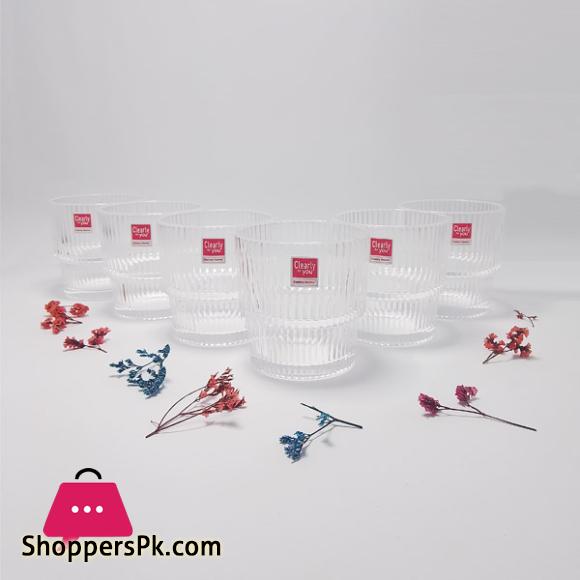 Glass 6Pcs Set 333ml Measurement 8.5×8.5cm - Weight 295g Per Glass