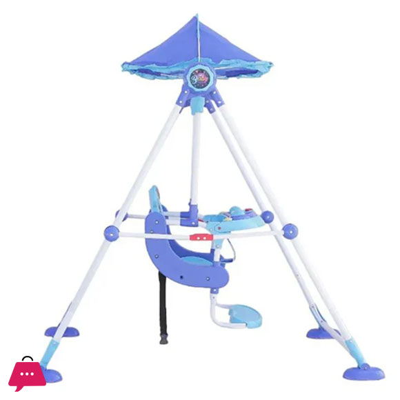 Baby Garden Outdoor Swing with Attachend Toys and Sound - Cover Shade