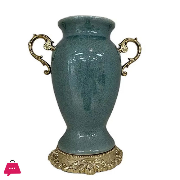Ceramic Vase Decoration Living Room with Dried Flowers Decoration Nordic Table TV Cabinet Home Accessories Light Luxury