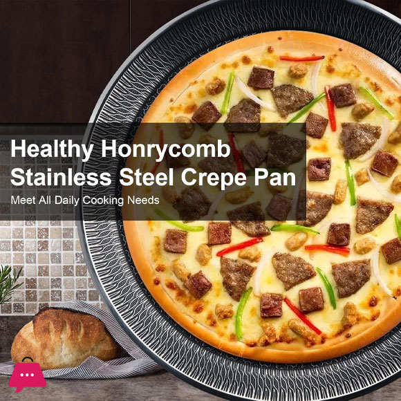 HYBRID Stainless Steel Honeycomb Fry Pan Non-Stick