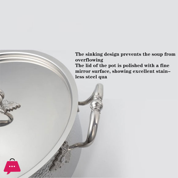 Tri-Ply Casserole With Lid Hand-Hammered Textured – 26CM