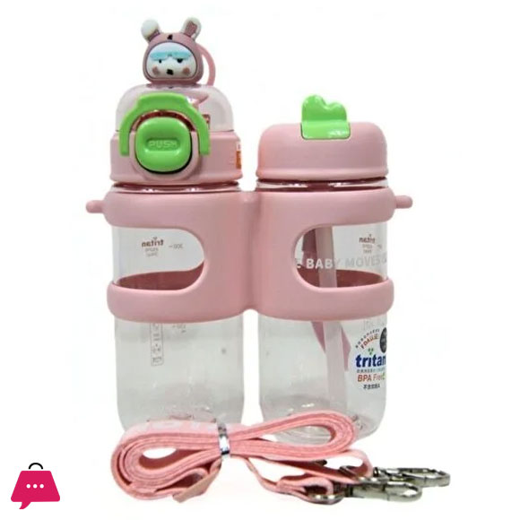 Twin Water Bottle 2 Compartments - 900ml