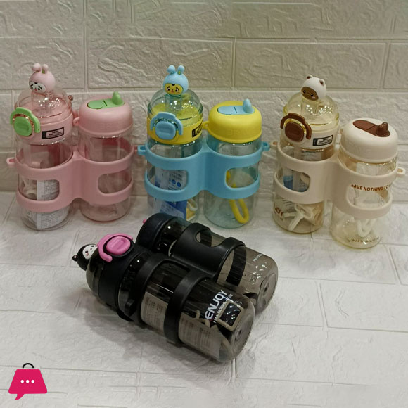 Twin Water Bottle 2 Compartments - 900ml