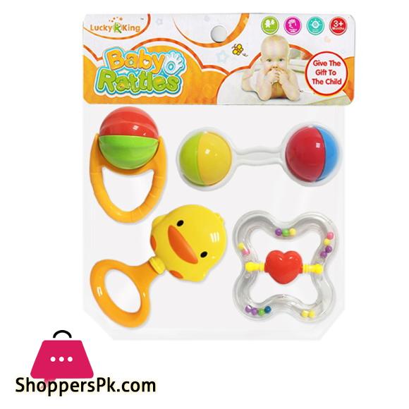 08-pcs Baby Rattles Toys New-born Hand Bells Baby Toys 0-12 Months