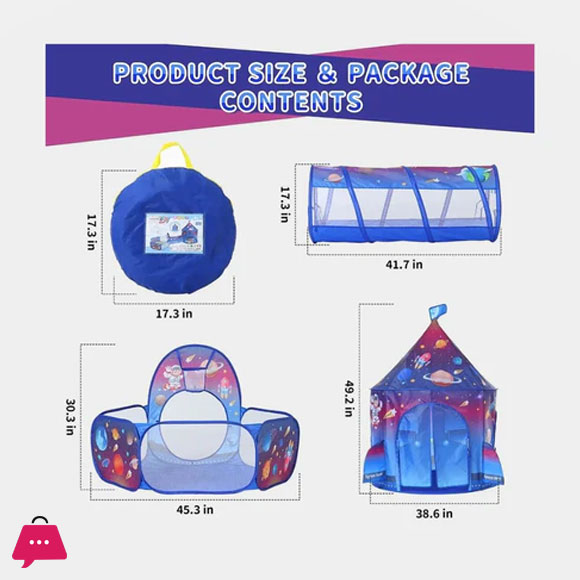 3 in 1 Space Castle Tent House