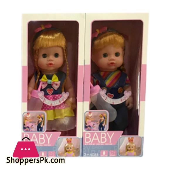 Beautiful High Quality Rubber Doll With Feeding and Eyes Blinking