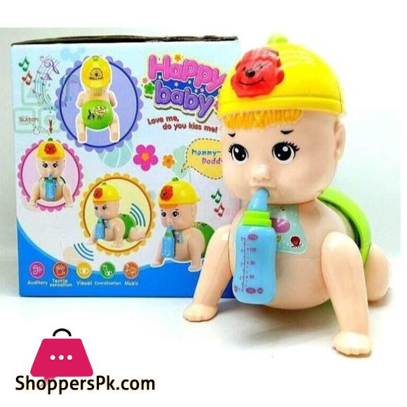 Musical Baby Crawling Toy for Kids with 3D Lights & Music Toys for Babies - Multicolor
