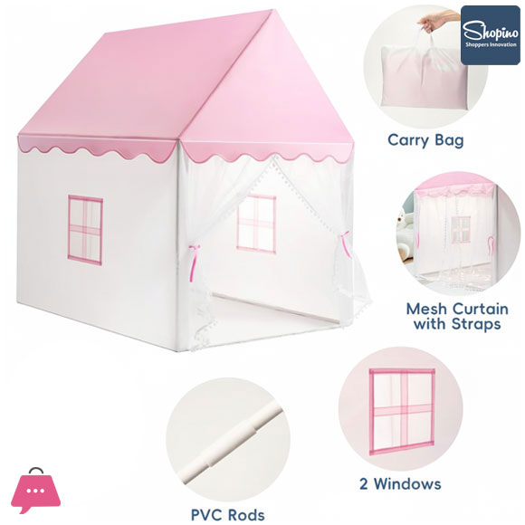 Shopino Dream Castle Playhouse Tent Indoor Outdoor Play House Tent