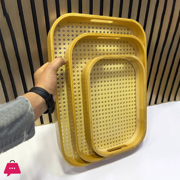 BAMBOO 3-PIECE TRAY