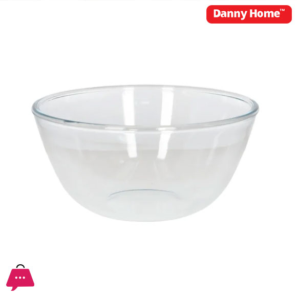 Danny Home Borosilicate Microwaveable Glass Salad Bowl Mixing Bowl - 2700ml