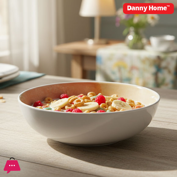 Danny Home Ceramic Hand Painted Bowl 8 Inch