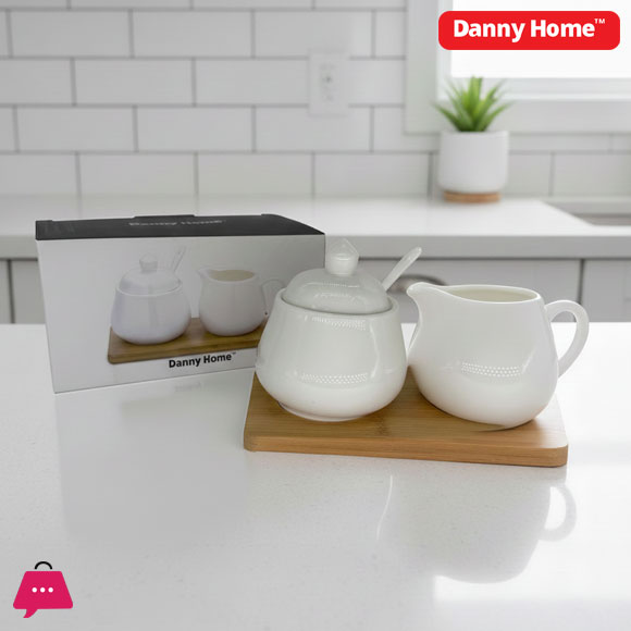 Danny Home Ceramic Milk Pot & Sugar Pot