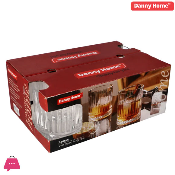 Danny Home Drinking Glass Pack of 6 - 225ml