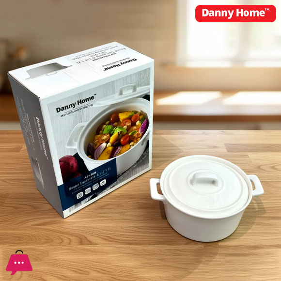 Danny Home Porcelain Casserole Pot 1.2Liter