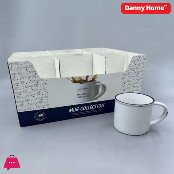 Danny Home Vintage Style Ceramic Mug - 430ml