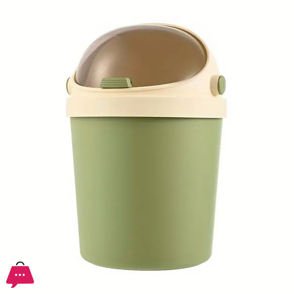 Desktop Trash Cans with Lids 12 Inch