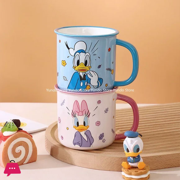 Disney Anime Childrens Fun Mug Home Milk Water Cup Handle Cup Gift