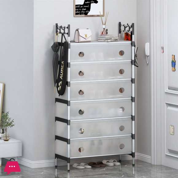 Dust-Proof Shoe Rack Iron Assembly