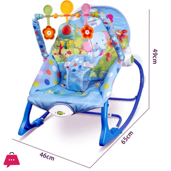 Infant To Toddler Rocker 2 In 1 - Elephant Blue