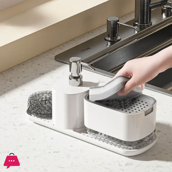 Kitchen Countertop Dish Soap Dispenser Box