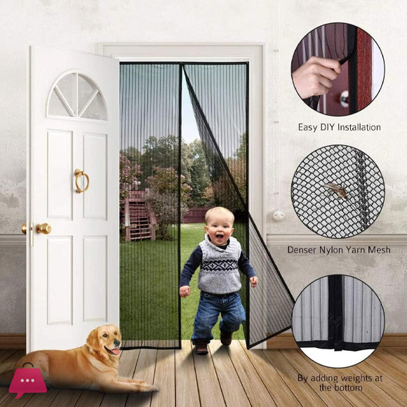 Magnetic Mosquito Net for Door
