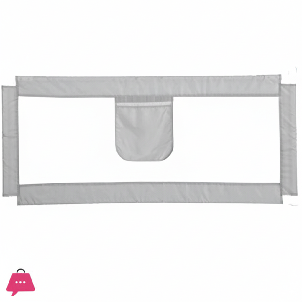 Shopino Baby Bed Rail Cloth 1-Pcs Bed Rail Safety Net