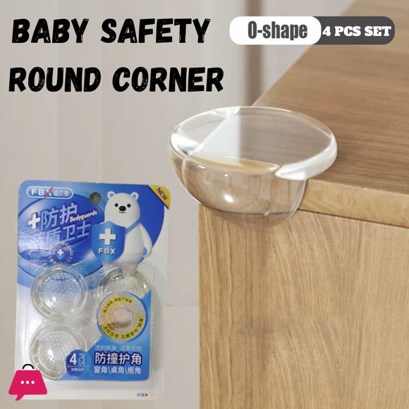 Table Corner Protector Transparent Self-adhesive Anti-collision Furniture Corner Protector 4-Pcs