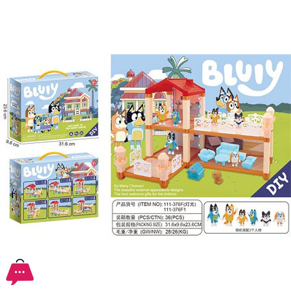 The Bluey Familys Character House Play Set Luxurious Light-Filled Villa