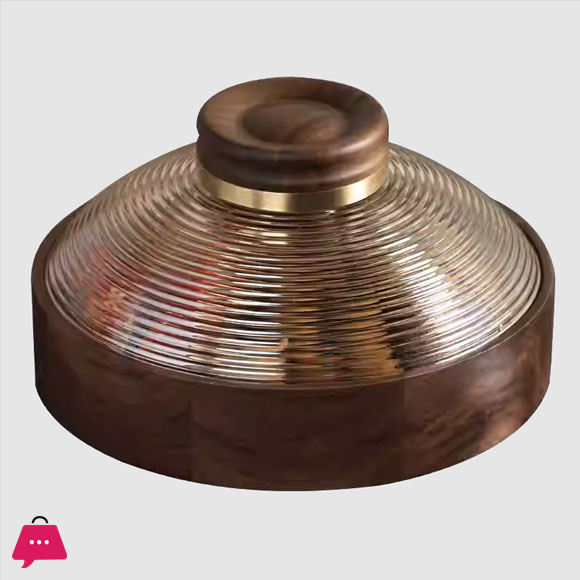 2 in 1 Wooden Serving Bowl & Dry Fruit Tray