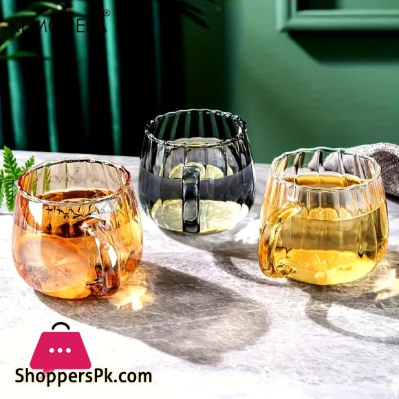 Pumpkin Shaped Glass Cups High Borosilicate Glass Water Cup 300ml