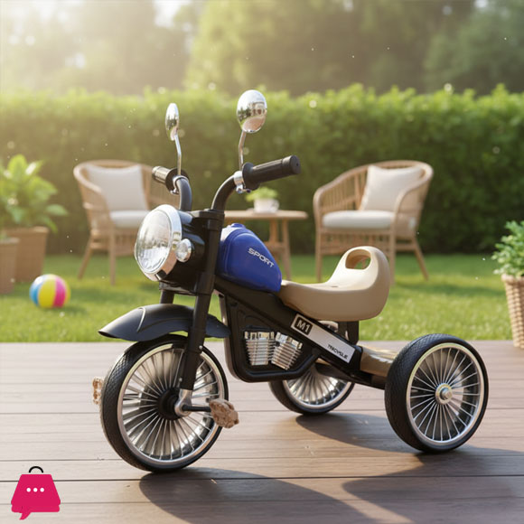 Childrens Tricycle with Front LED Lights BD254