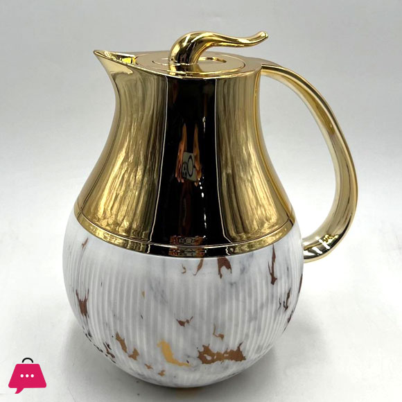 Dubai Arabian Style Marble Texture Flask Thermos Kettle Thermos Coffee Pot