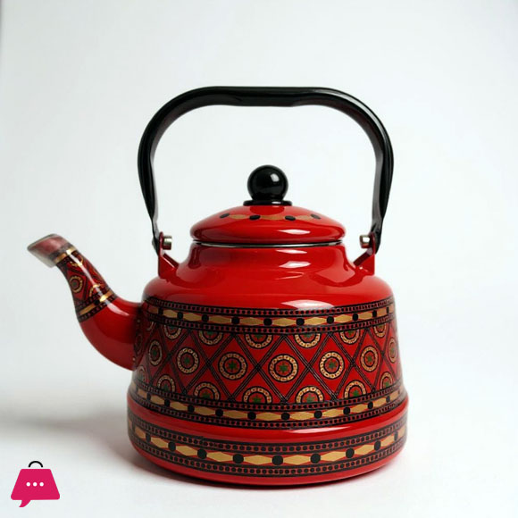Enamel Kettle 2.5 Ltr Decorative Tea & Water Kettle with Handle