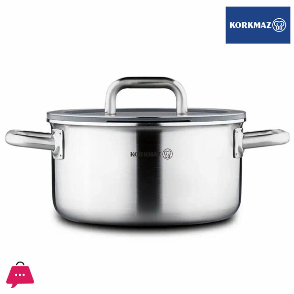 Korkmaz Aura Stainless Steel Cookware Set 8 Pcs