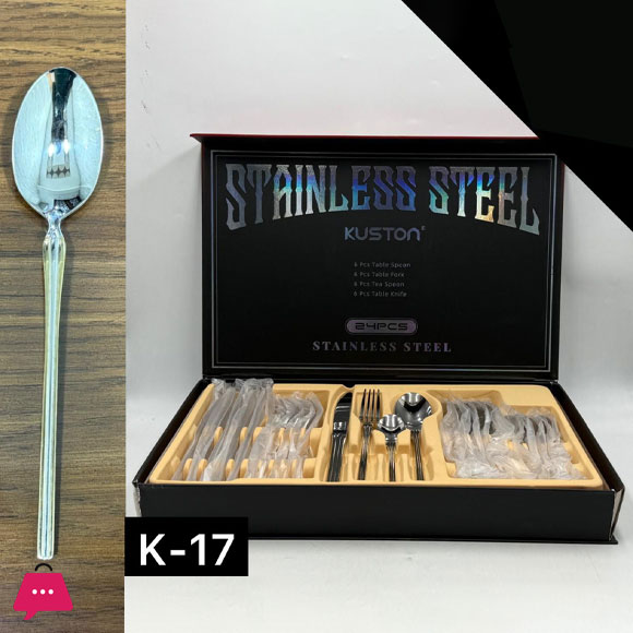 KUSTON Stainless Steel Cutlery Set of 24