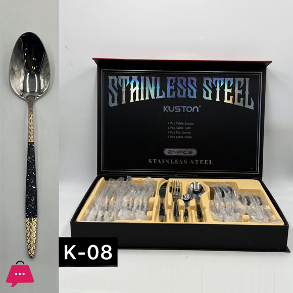KUSTON Stainless Steel Cutlery Set of 24