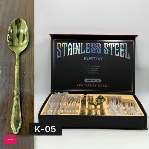 KUSTON Stainless Steel Cutlery Set of 24
