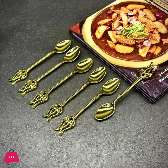 Small Stainless Steel Spoon Set Mini Sugar Salt Spice Spoon 6pcs