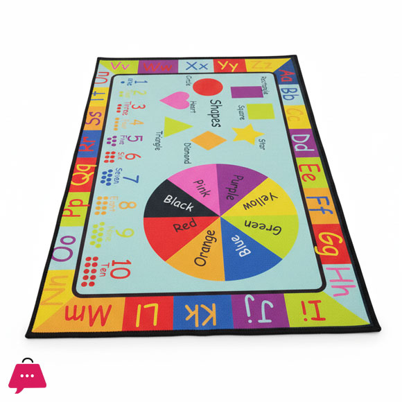 Space Pattern Play Mat Large Area Carpet Bedroom Playroom Floor Mat Perfect for Classroom Fun Educational Non Slip Activity Floor Mat