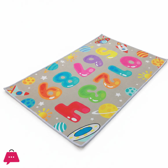 Space Pattern Play Mat Large Area Carpet Bedroom Playroom Floor Mat Perfect for Classroom Fun Educational Non Slip Activity Floor Mat