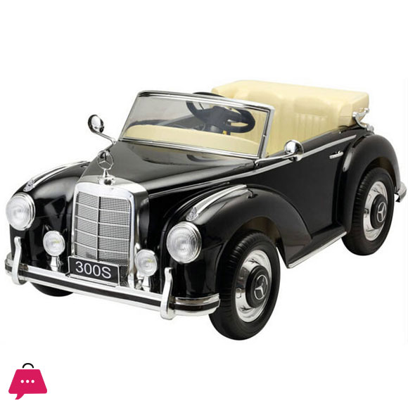Vintage Mercedes 300S Kids Electric Car Toy 12 Volt Electric Ride on Car for Big Kids