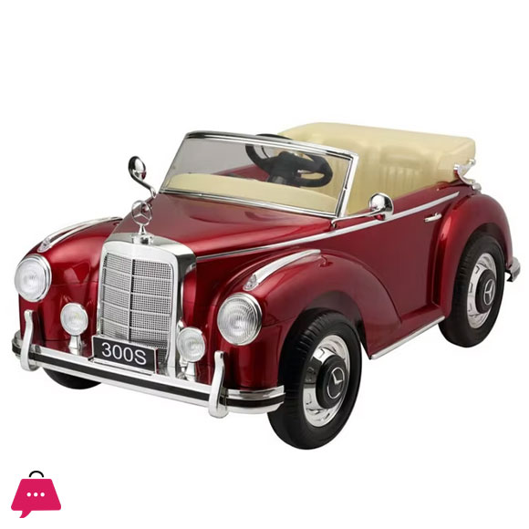 Vintage Mercedes 300S Kids Electric Car Toy 12 Volt Electric Ride on Car for Big Kids