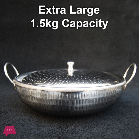 Steel Karahi Stainless Steel Serving Karahi