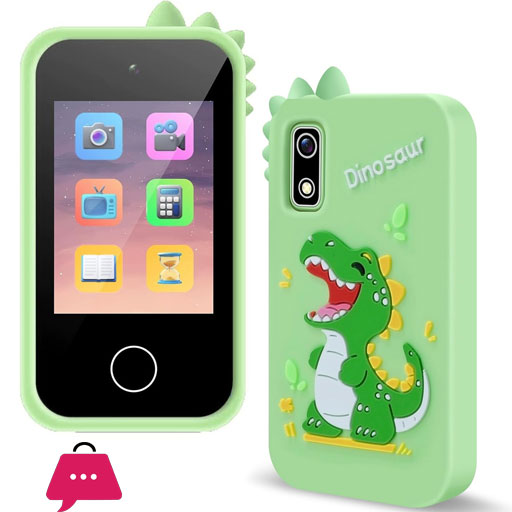 1080p 48MP Digital Camera with 2.8 Inch IPS Screen Small Portable Digital Video Camera for Girls 3-12 Years Old Birthday Time Parts Dinosaur
