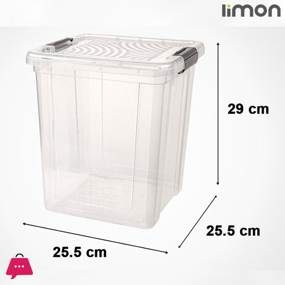 Limon Transparent Square Rice Storage Container 8-Liter