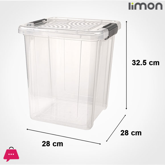 Limon Transparent Square Rice Storage Container 8-Liter