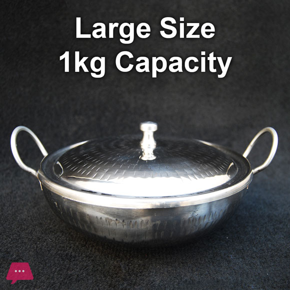 Steel Karahi Stainless Steel Serving Karahi