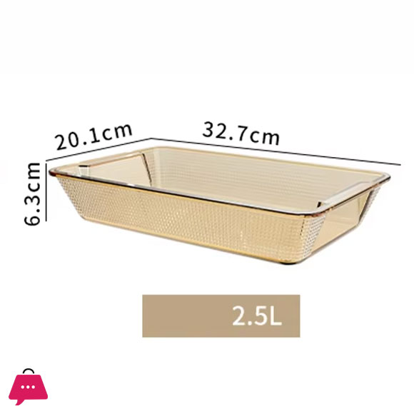 Heat Resistant Basics Clear Oblong Glass Baking Dishes Dish Pan Tray Plate
