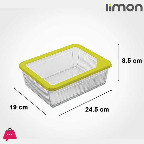 Limon Rectangle Glass Container Microwave and Oven Safe