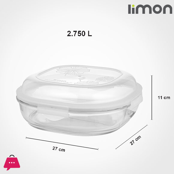 Limon Glass Food Container – Iran Made